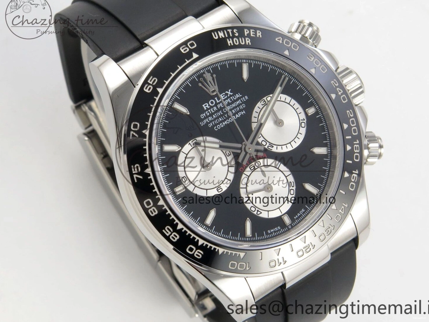 Oysterflex Bezel Clean on Ceramic DD4131 1:1 SS Dial 126519 Black Black Rubber Edition Best Stick Strap Daytona 0518